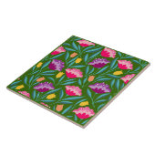 Bloemtegeltje van keramiek tegeltje (Zijkant)