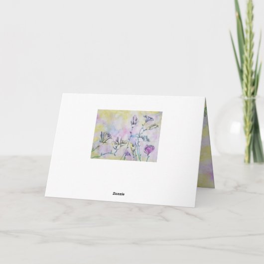 bloemtekening kaart (Achterkant)