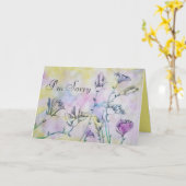 bloemtekening kaart (Gele Bloem)