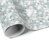 bloemtextuur naadloos patroon cadeaupapier (Rol Hoek)