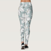 bloemtextuur naadloos patroon leggings (Achterkant)