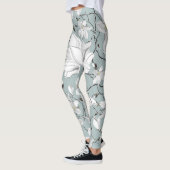 bloemtextuur naadloos patroon leggings (Links)