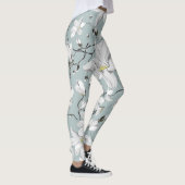 bloemtextuur naadloos patroon leggings (Rechts)