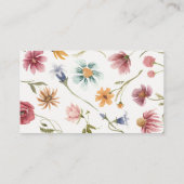 Bloemthee Baby shower Luier Raffle Kaart (Achterkant)