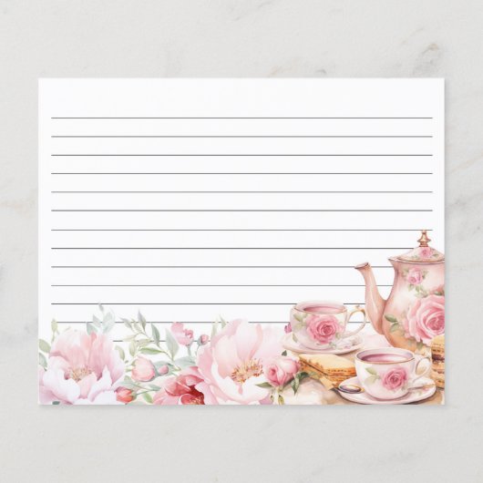 Bloemthee Blush Roze Vrijgezellenfeest Recept Kaar (Achterkant)