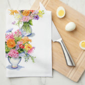 bloemtheekdoek theedoek (Quarter Fold)