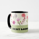Bloemtheemok voor mama mok (Voorkant links)