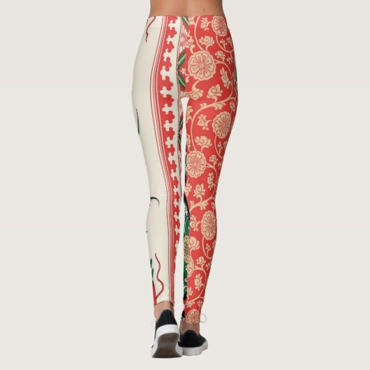 Bloemtuin Abstract  Chinees Leggings (Achterkant)