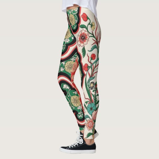 Bloemtuin Abstract  Chinees Leggings (Links)