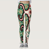 Bloemtuin Abstract  Chinees Leggings (Voorkant)