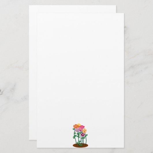 Bloemtuin Briefpapier (Voorkant / Achterkant)