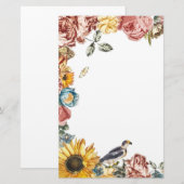 bloemtuin briefpapier (Voorkant / Achterkant)