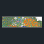 Bloemtuin (door Gustav Klimt) Bumpersticker<br><div class="desc">Dit ontwerp is voorzien van een schilderij van de Oostenrijkse kunstenaar Gustav Klimt (1862-1918). Het is een afbeelding van een mooie bloemtuin in Klimt's typische impressionistische stijl. De bloemen zien er bijna uit alsof ze overstromen, en het is onmogelijk om zich niet opgetild te voelen door hun schoonheid. Het oorspronkelijke...</div>