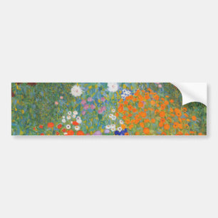 Bloemtuin (door Gustav Klimt) Bumpersticker