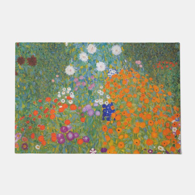 Bloemtuin (door Gustav Klimt) Deurmat (Voorkant)