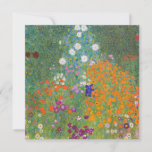 Bloemtuin (door Gustav Klimt) Kaart<br><div class="desc">Dit ontwerp is voorzien van een schilderij van de Oostenrijkse kunstenaar Gustav Klimt (1862-1918). Het is een afbeelding van een mooie bloemtuin in Klimt's typische impressionistische stijl. De bloemen zien er bijna uit alsof ze overstromen, en het is onmogelijk om zich niet opgetild te voelen door hun schoonheid. Het oorspronkelijke...</div>
