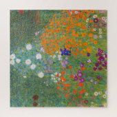 Bloemtuin (door Gustav Klimt) Legpuzzel (Verticaal)