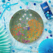 Bloemtuin (door Gustav Klimt) Papieren Bordje (Feest)