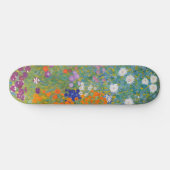 Bloemtuin (door Gustav Klimt) Persoonlijk Skateboard (Horizontaal)