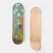 Bloemtuin (door Gustav Klimt) Persoonlijk Skateboard (Voorkant)