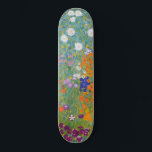 Bloemtuin (door Gustav Klimt) Persoonlijk Skateboard<br><div class="desc">Dit ontwerp is voorzien van een schilderij van de Oostenrijkse kunstenaar Gustav Klimt (1862-1918). Het is een afbeelding van een mooie bloemtuin in Klimt's typische impressionistische stijl. De bloemen zien er bijna uit alsof ze overstromen, en het is onmogelijk om zich niet opgetild te voelen door hun schoonheid. Het oorspronkelijke...</div>