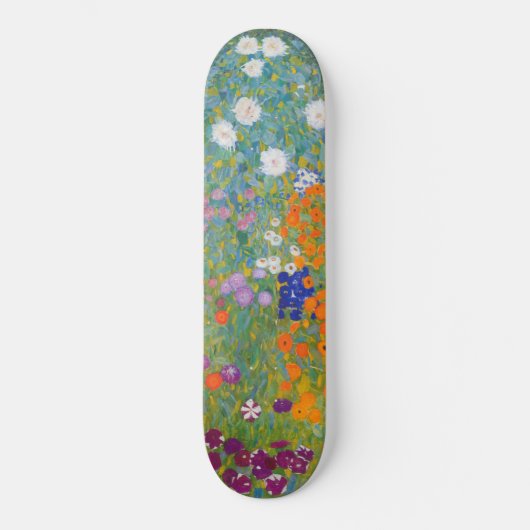 Bloemtuin (door Gustav Klimt) Persoonlijk Skateboard (Voorkant)