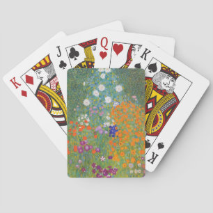 Bloemtuin (door Gustav Klimt) Pokerkaarten