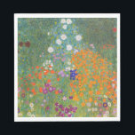 Bloemtuin (door Gustav Klimt) Servet<br><div class="desc">Dit ontwerp is voorzien van een schilderij van de Oostenrijkse kunstenaar Gustav Klimt (1862-1918). Het is een afbeelding van een mooie bloemtuin in Klimt's typische impressionistische stijl. De bloemen zien er bijna uit alsof ze overstromen, en het is onmogelijk om zich niet opgetild te voelen door hun schoonheid. Het oorspronkelijke...</div>