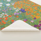 Bloemtuin (door Gustav Klimt) Sherpa Deken (3/4)