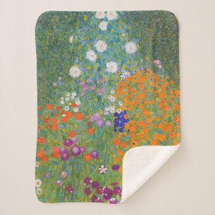 Bloemtuin (door Gustav Klimt) Sherpa Deken