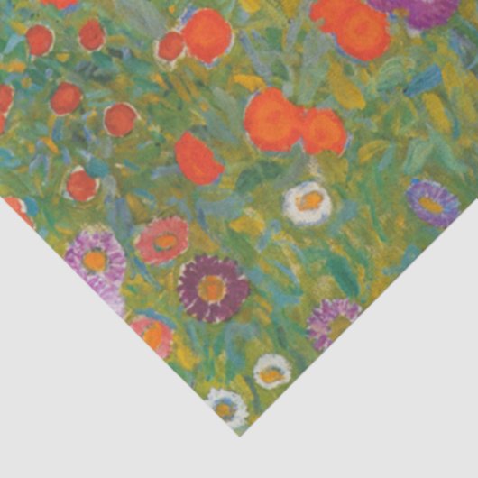 Bloemtuin (door Gustav Klimt) Tissuepapier (Detail)