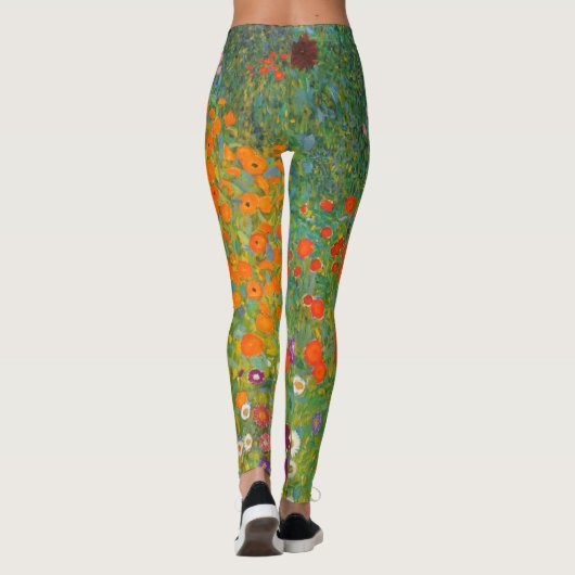 Bloemtuin door Leggings van Gustav Klimt (Achterkant)