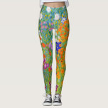 Bloemtuin door Leggings van Gustav Klimt<br><div class="desc">Ga naar mijn winkel voor een interessanter design en meer kleurenkeuze.
=> zazzle.com/colorfulworld*</div>