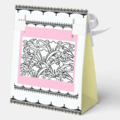 Bloemtuin geel bedankdoosjes (Achterkant)