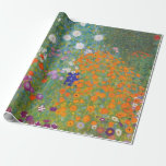 Bloemtuin (Gustav Klimt) Cadeaupapier<br><div class="desc">Dit ontwerp is voorzien van een schilderij van de Oostenrijkse kunstenaar Gustav Klimt (1862-1918). Het is een afbeelding van een mooie bloemtuin in Klimt's typische impressionistische stijl. De bloemen zien er bijna uit alsof ze overstromen, en het is onmogelijk om zich niet opgetild te voelen door hun schoonheid. Het oorspronkelijke...</div>
