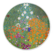 Bloemtuin (Gustav Klimt) Keramische Knop (Voorkant)