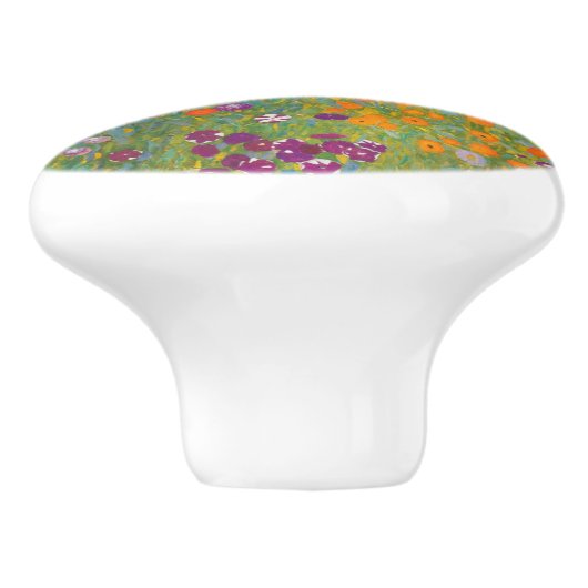 Bloemtuin (Gustav Klimt) Keramische Knop (Zijkant)