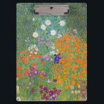 Bloemtuin (Gustav Klimt) Klembord<br><div class="desc">Dit ontwerp is voorzien van een schilderij van de Oostenrijkse kunstenaar Gustav Klimt (1862-1918). Het is een afbeelding van een mooie bloemtuin in Klimt's typische impressionistische stijl. De bloemen zien er bijna uit alsof ze overstromen, en het is onmogelijk om zich niet opgetild te voelen door hun schoonheid. Het oorspronkelijke...</div>