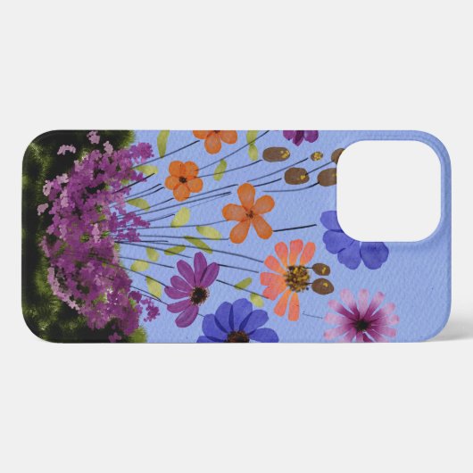 Bloemtuin iPhone Hoesje (Achterkant horizontaal)