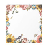  bloemtuin notitieblok (Voorkant)