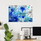 Bloemtuin - poster (Thuiskantoor)