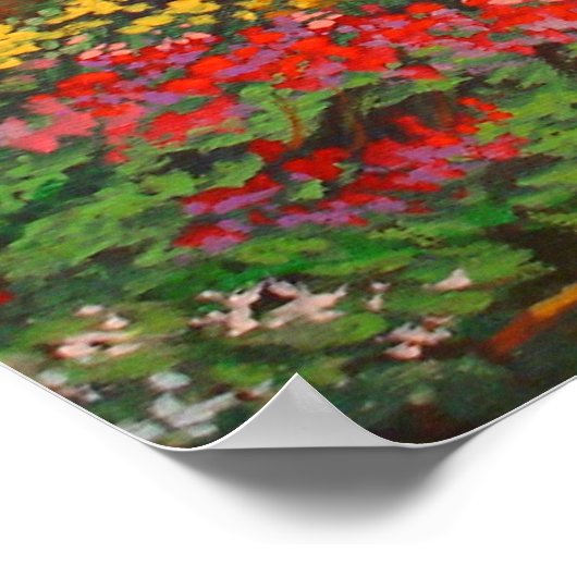 Bloemtuin. Poster (Hoek)