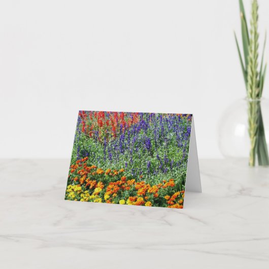 Bloemtuin Schoonheid Natuur Kunst Notitie Kaart (Voorkant)
