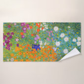 Bloemtuin van Gustav Klimt Badhanddoek (Badhanddoek)