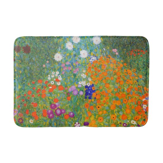 Bloemtuin van Gustav Klimt Badmat (Voorkant)