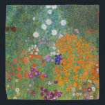 Bloemtuin van Gustav Klimt Bandana<br><div class="desc">Een prachtig kleurrijk schilderij van een bloemtuin van Gustav Klimt. Verbluffende variaties in kleuren en mooie bloemen passen gewoon mooi op allerlei prachtige producten en cadeauideeën.</div>