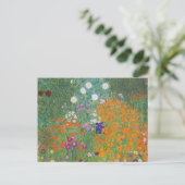 Bloemtuin van Gustav Klimt Briefkaart (Staand voorkant)