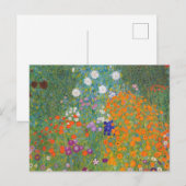 Bloemtuin van Gustav Klimt Briefkaart (Voorkant / Achterkant)