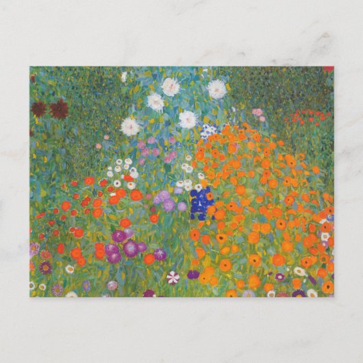 Bloemtuin van Gustav Klimt Briefkaart (Voorkant)