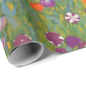 Bloemtuin van Gustav Klimt Cadeaupapier (Rol Hoek)